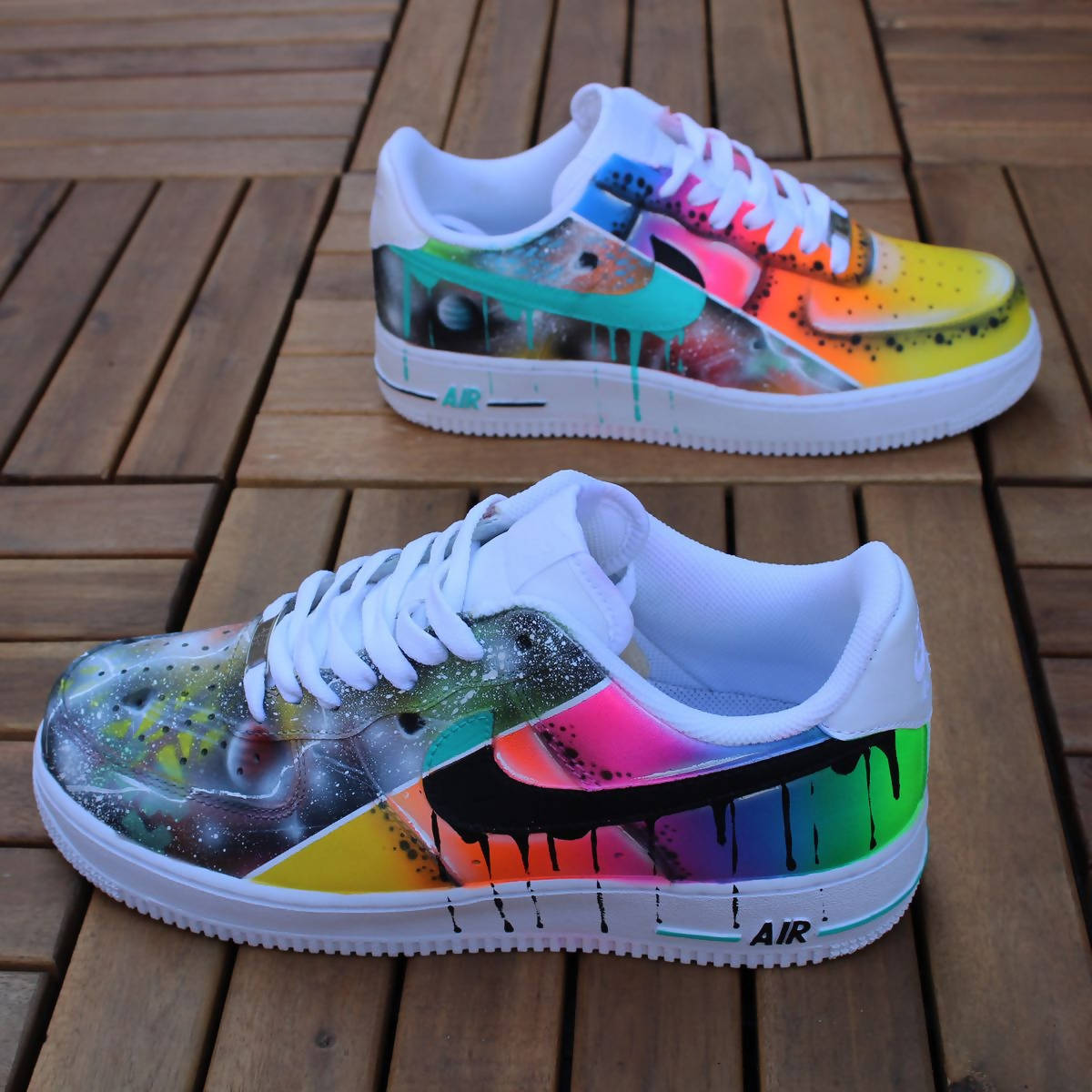 '2 in 1 - Universe & Neon Flash' Custom Air Force 1  0 reviews