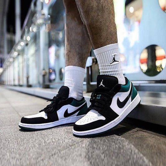 Custom Air Jordan 1 Low ‘Mystic Green’ Sneakers