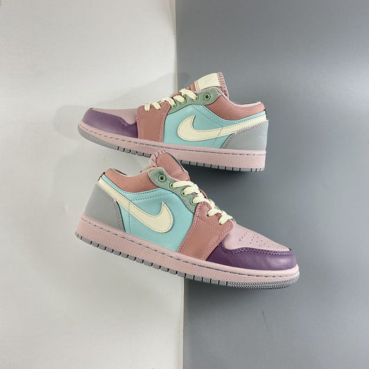 Custom Air Jordan 1 Low ‘Easter Pastel’ Sneakers