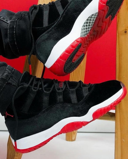 Bred Velvet” Custom Jordan 11