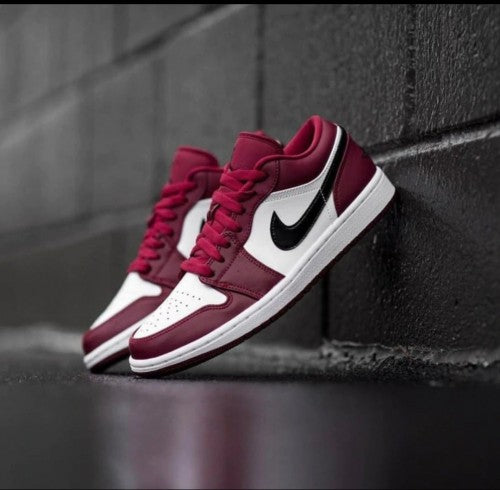 Custom Air Jordan 1 Low ‘Noble Red’ Sneakers