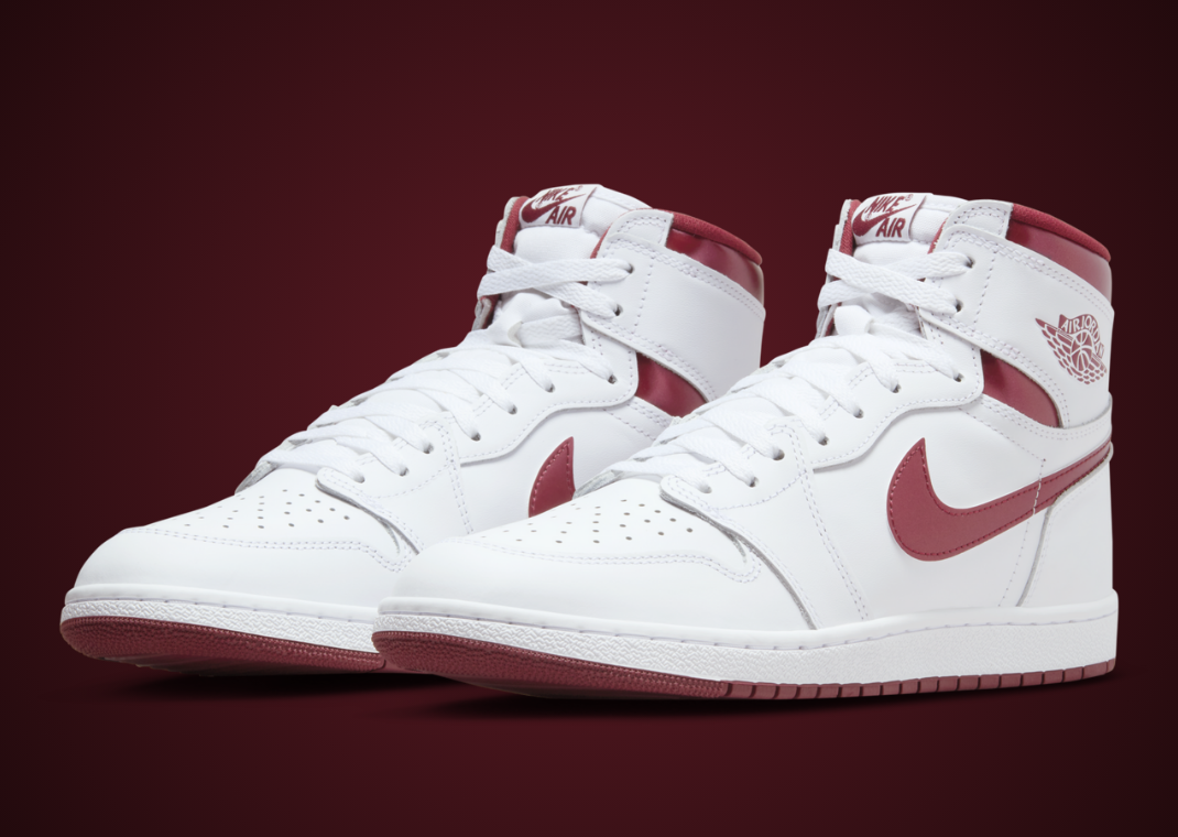 Custom Air Jordan 1 High 85 Metallic Burgundy Returns June 2024