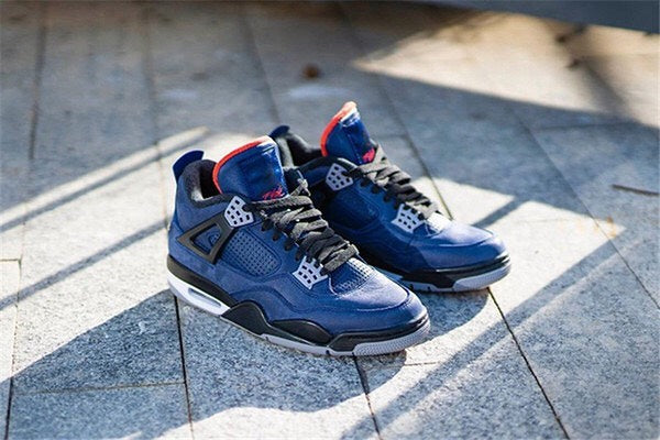 Custom Air Jordan 4 Winter ‘Loyal Blue’ Sneakers