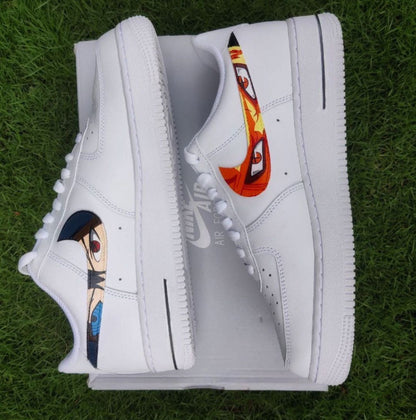 Custom Air Force1 x Naruto x Sasuke Swoosh