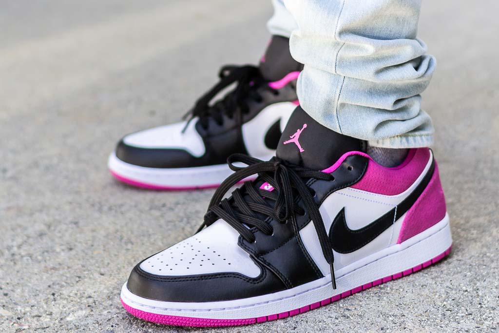 Custom Air Jordan 1 Low SE ‘Fuchsia’  Sneakers