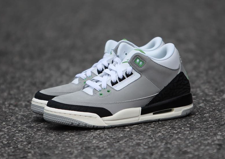 Custom Air Jordan 3 Retro ‘Chlorophyll’ Sneakers