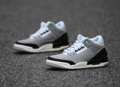 Custom Air Jordan 3 Retro ‘Chlorophyll’ Sneakers