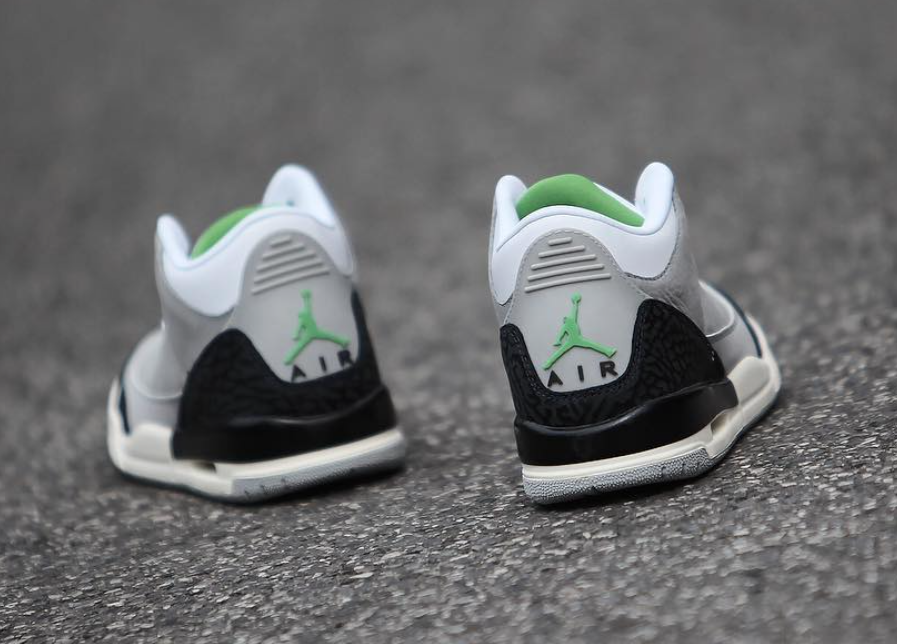 Custom Air Jordan 3 Retro ‘Chlorophyll’ Sneakers