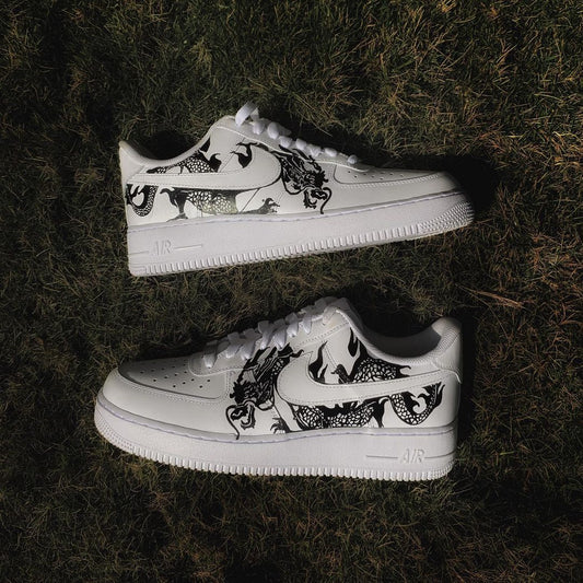 Custom Air Force 1 x Black Dragon