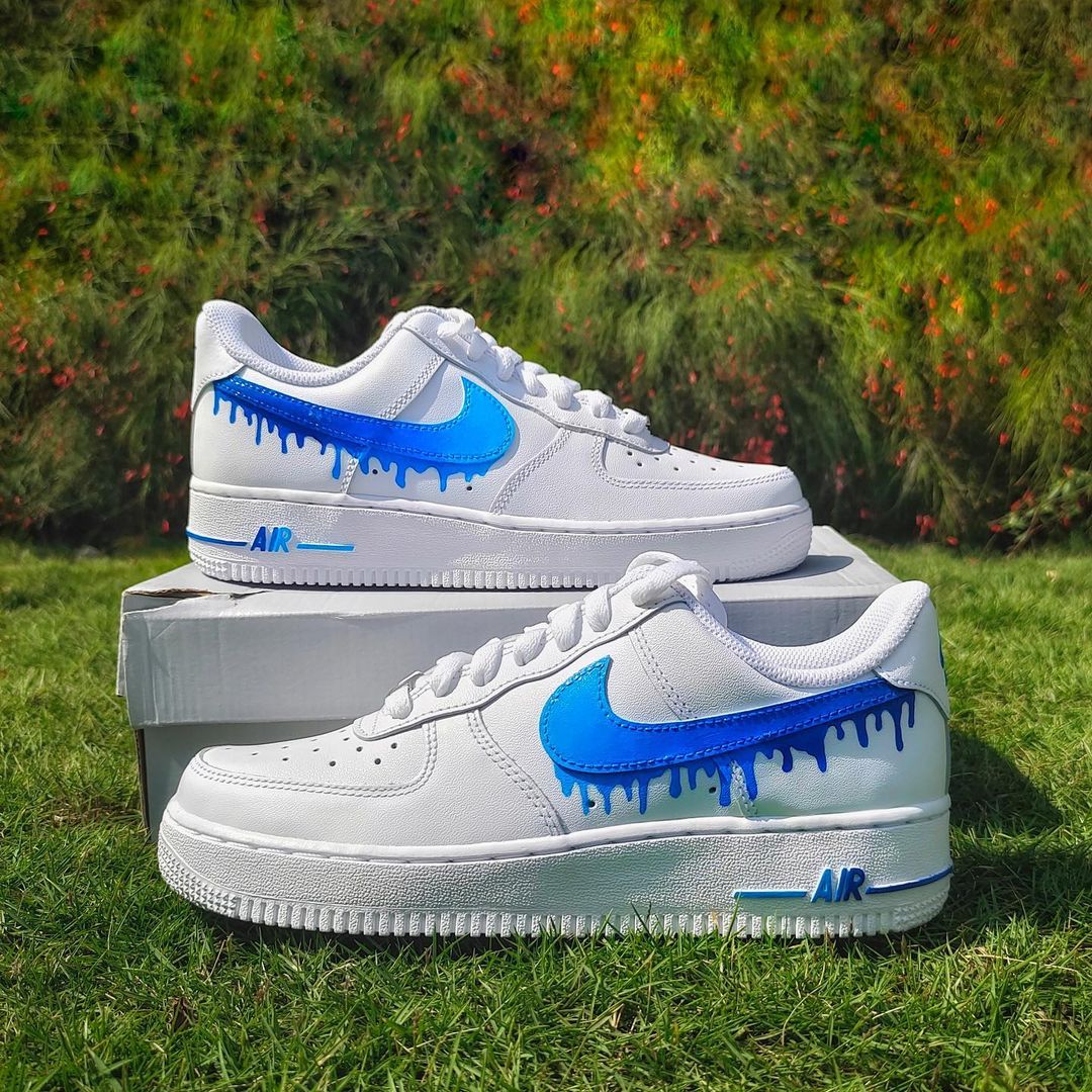 Custom Air Force 1 x Blue Drip