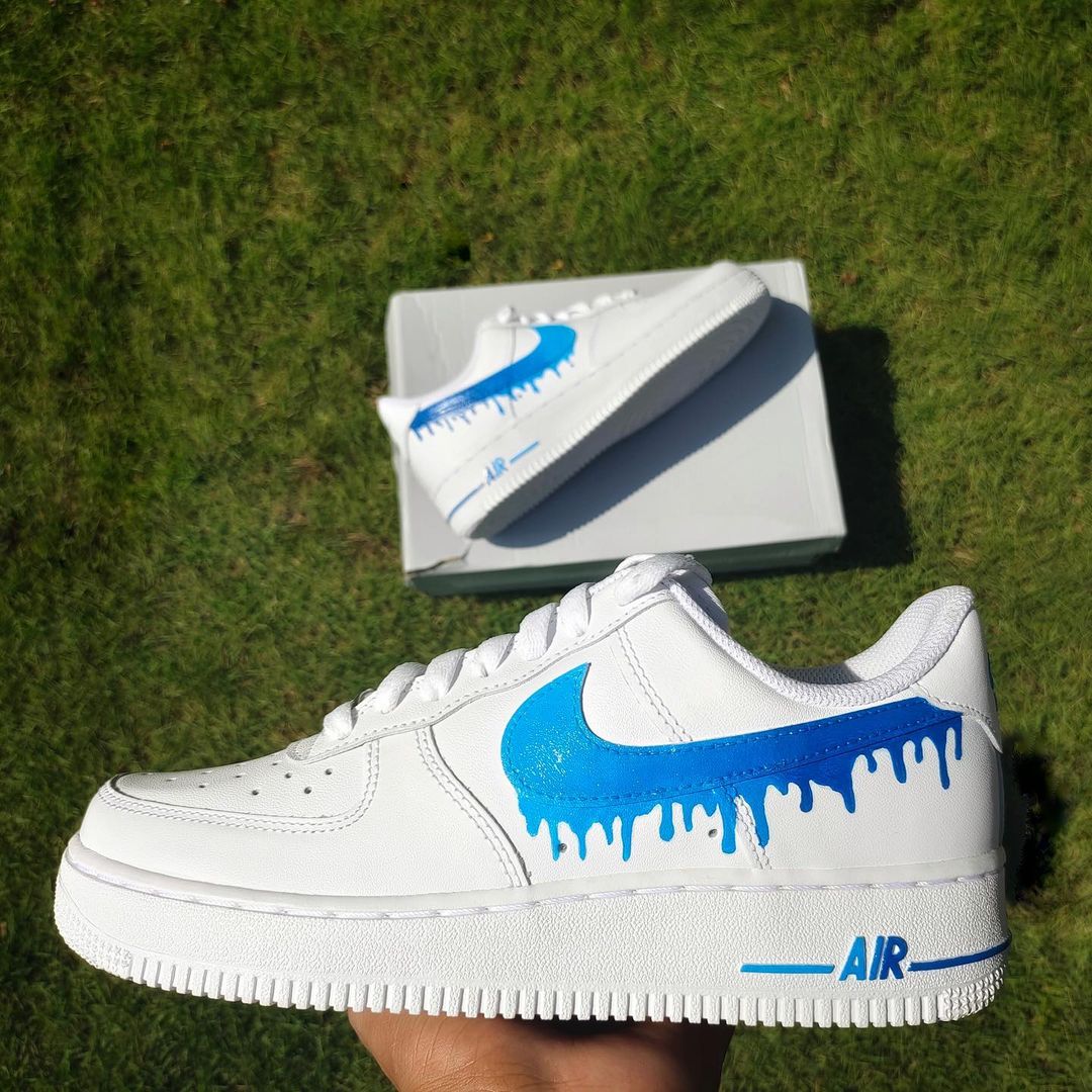 Custom Air Force 1 x Blue Drip