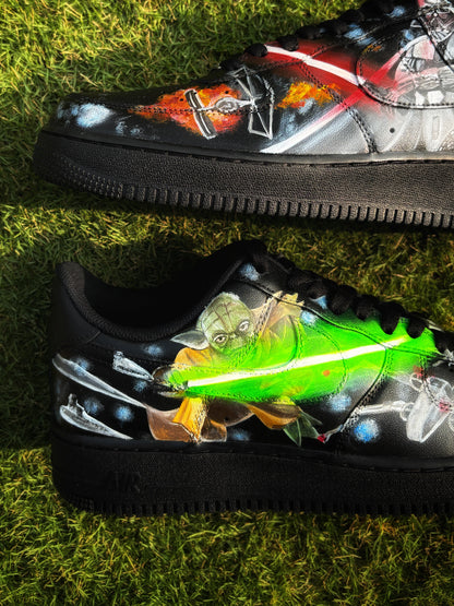 Custom Air Force 1 x Yoda x Darth Vader