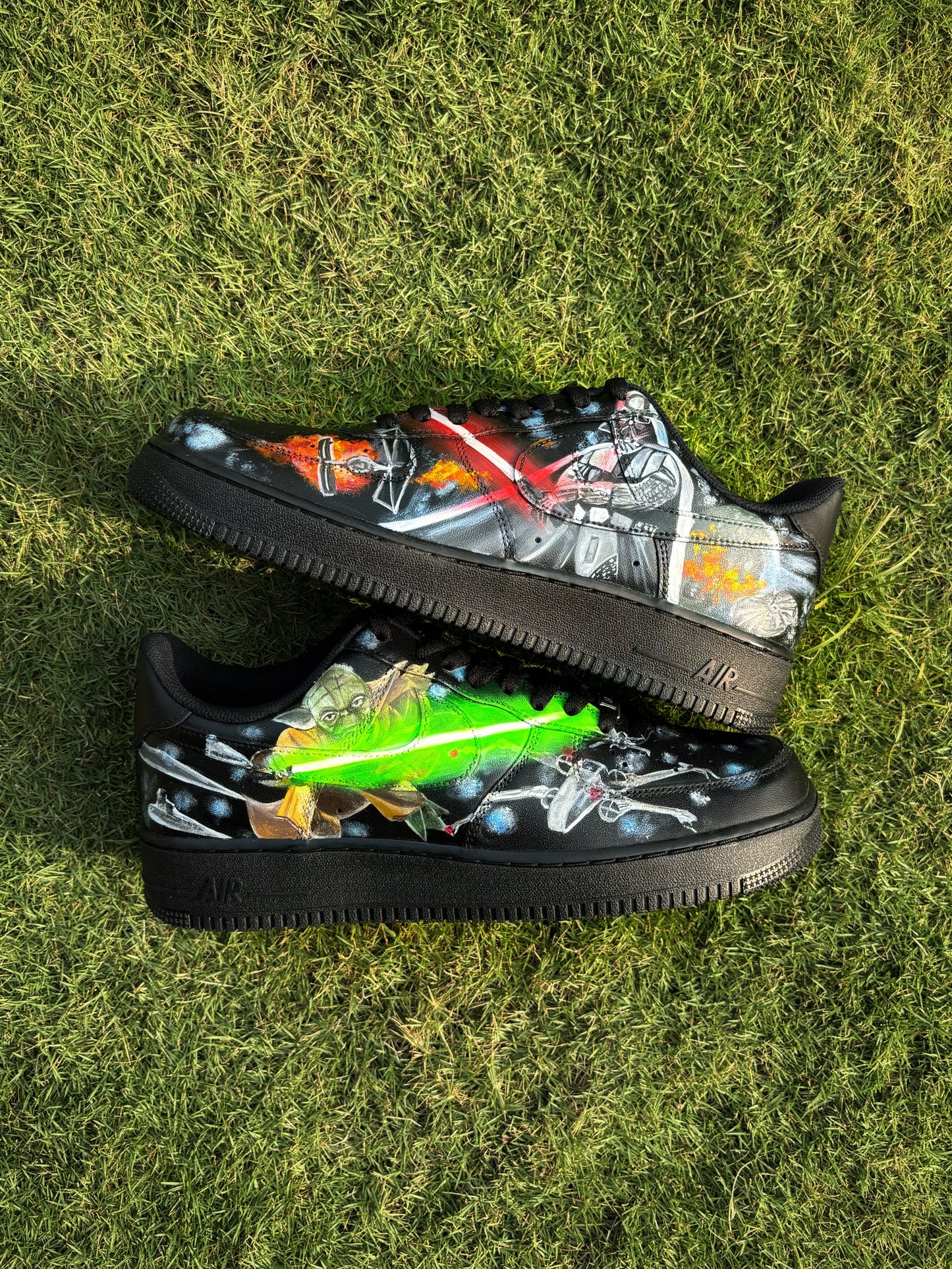 Custom Air Force 1 x Yoda x Darth Vader