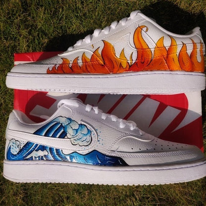 Custom Court Vision x Fire and Water