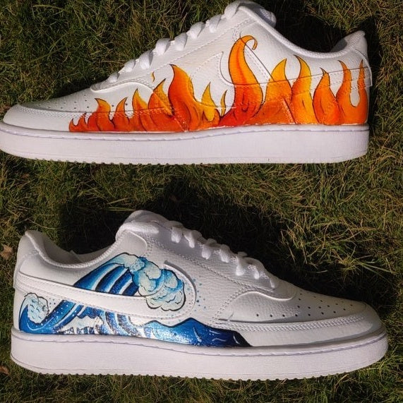 Custom Court Vision x Fire and Water