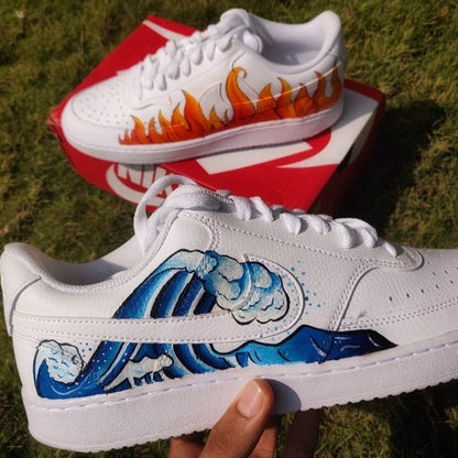 Custom Court Vision x Fire and Water