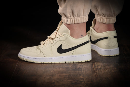 Custom Air Jordan 1 Low ‘Coconut Milk’ Sneakers