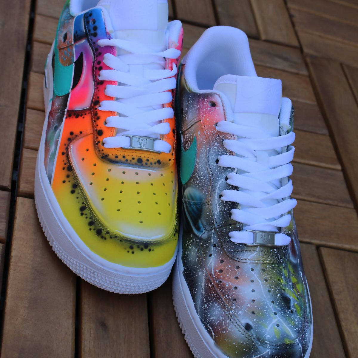 '2 in 1 - Universe & Neon Flash' Custom Air Force 1  0 reviews