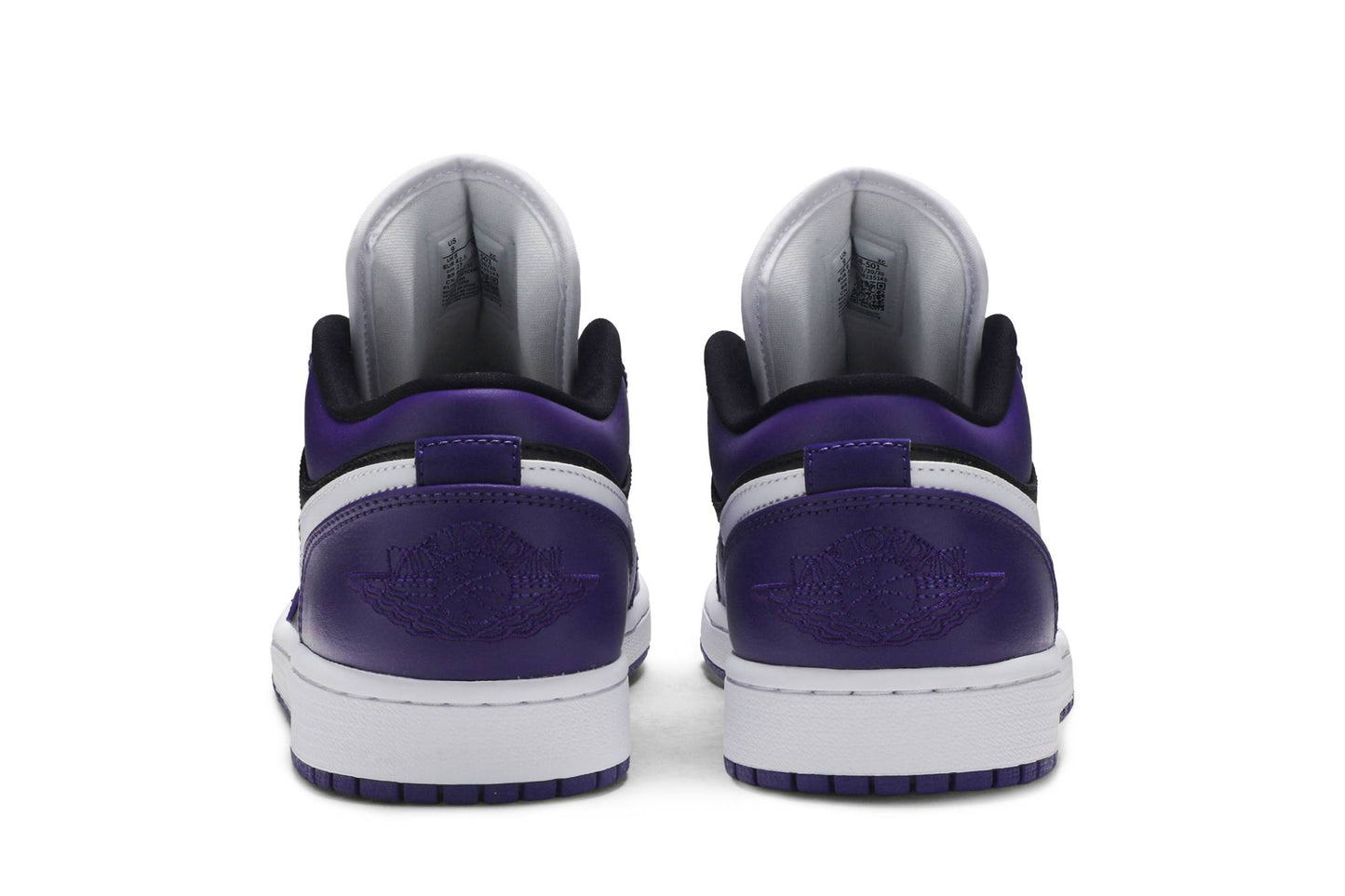 Custom Air Jordan 1 Low ‘Court Purple Black’ Sneakers