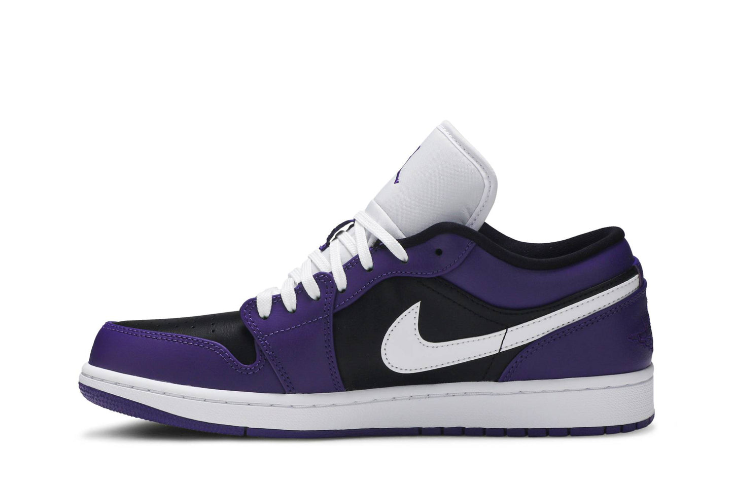 Custom Air Jordan 1 Low ‘Court Purple Black’ Sneakers