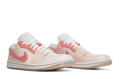 Custom Air Jordan 1 Low SE ‘Mighty Swooshers Pink’ Sneakers