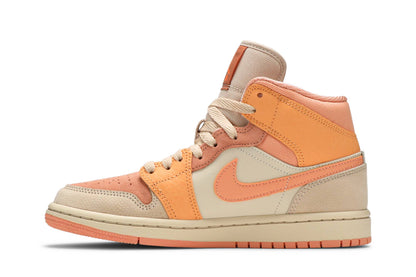 Custom Air Jordan 1 Mid ‘Apricot’ Sneakers