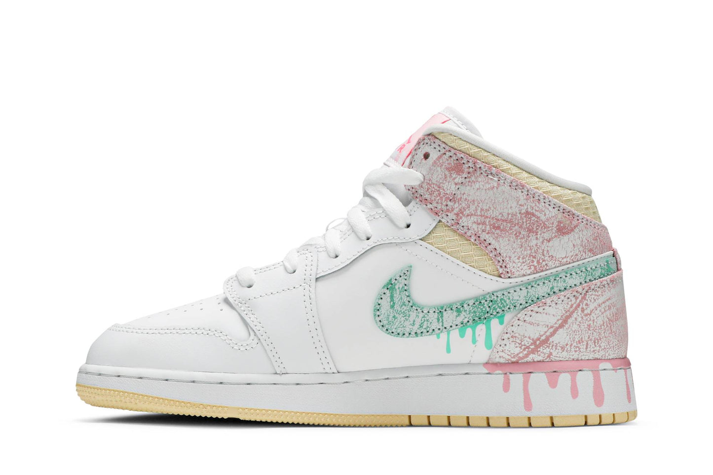 Custom Air Jordan 1 Mid SE ‘Ice Cream’ Sneakers