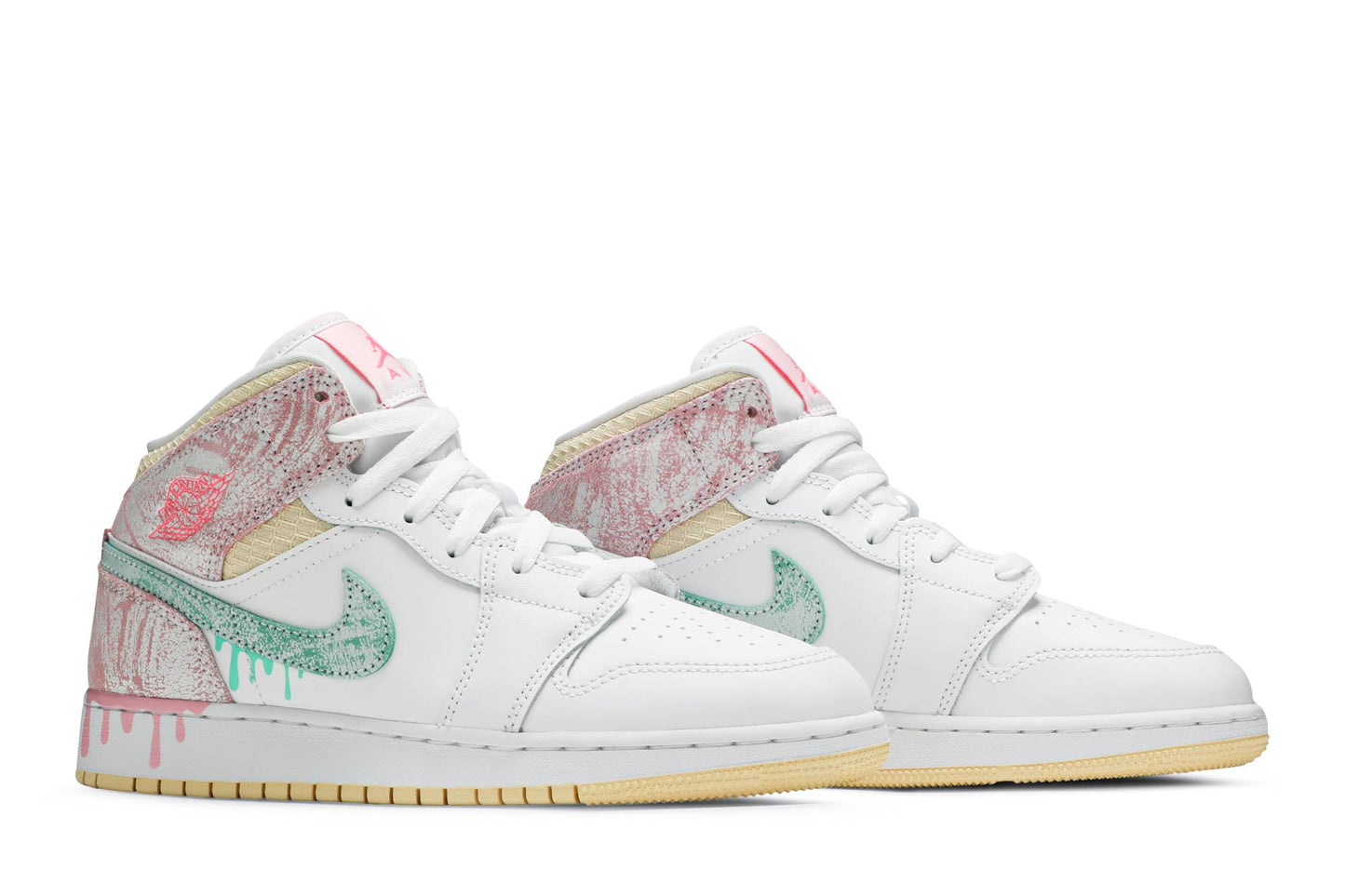 Custom Air Jordan 1 Mid SE ‘Ice Cream’ Sneakers