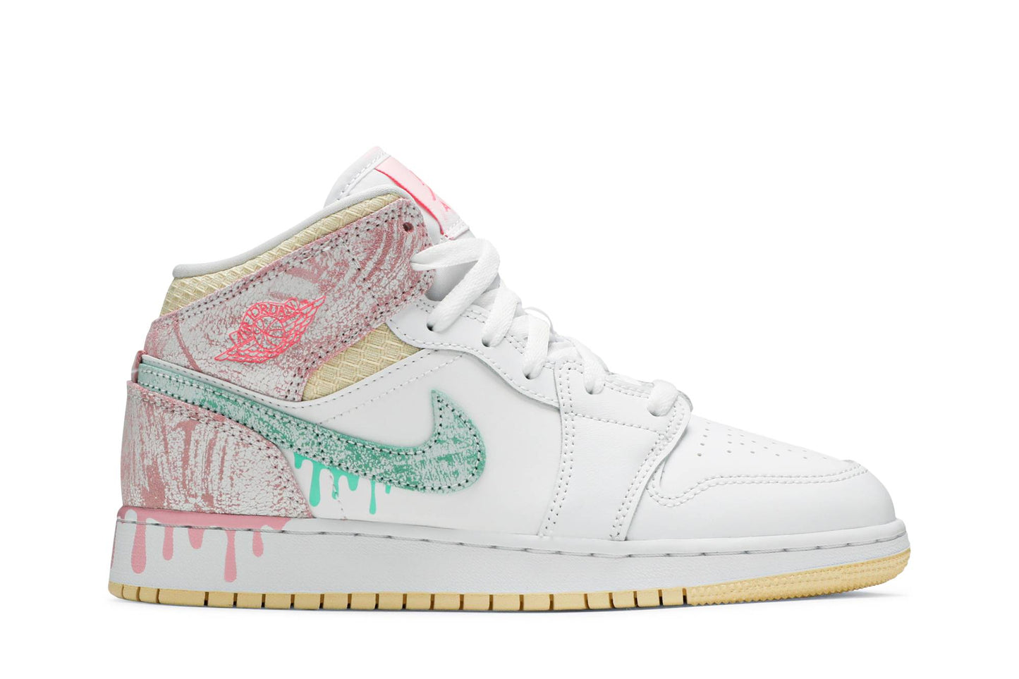 Custom Air Jordan 1 Mid SE ‘Ice Cream’ Sneakers