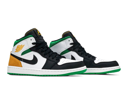 Custom Air Jordan 1 Mid SE ‘Oakland’ Sneakers