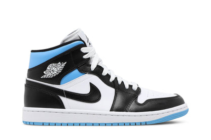 Custom Air Jordan 1 Mid ‘University Blue’ Sneakers