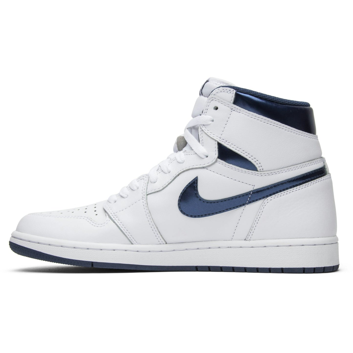 Custom Air Jordan 1 Retro High OG ‘Metallic Navy’ Sneakers