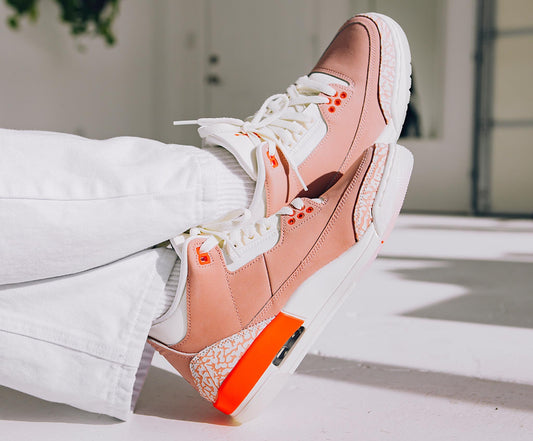 Custom  Air Jordan 3 Retro ‘Rust Pink’ sneakers