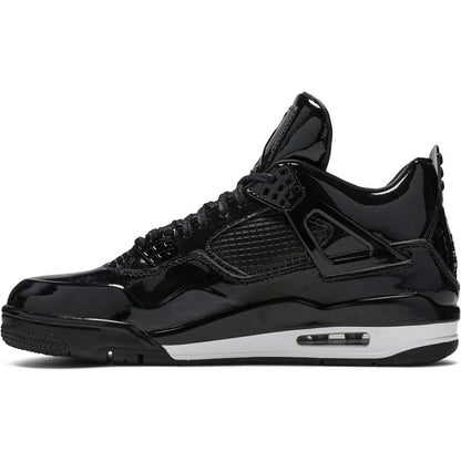 Custom Air Jordan 4 Retro 11Lab4 ‘Black Patent Leather’ Sneakers