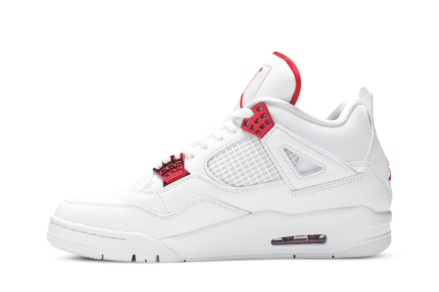 Custom Air Jordan 4 Retro ‘Red Metallic’ Sneakers