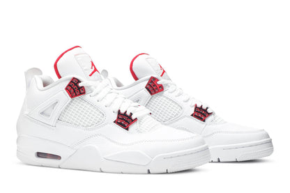 Custom Air Jordan 4 Retro ‘Red Metallic’ Sneakers