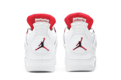 Custom Air Jordan 4 Retro ‘Red Metallic’ Sneakers