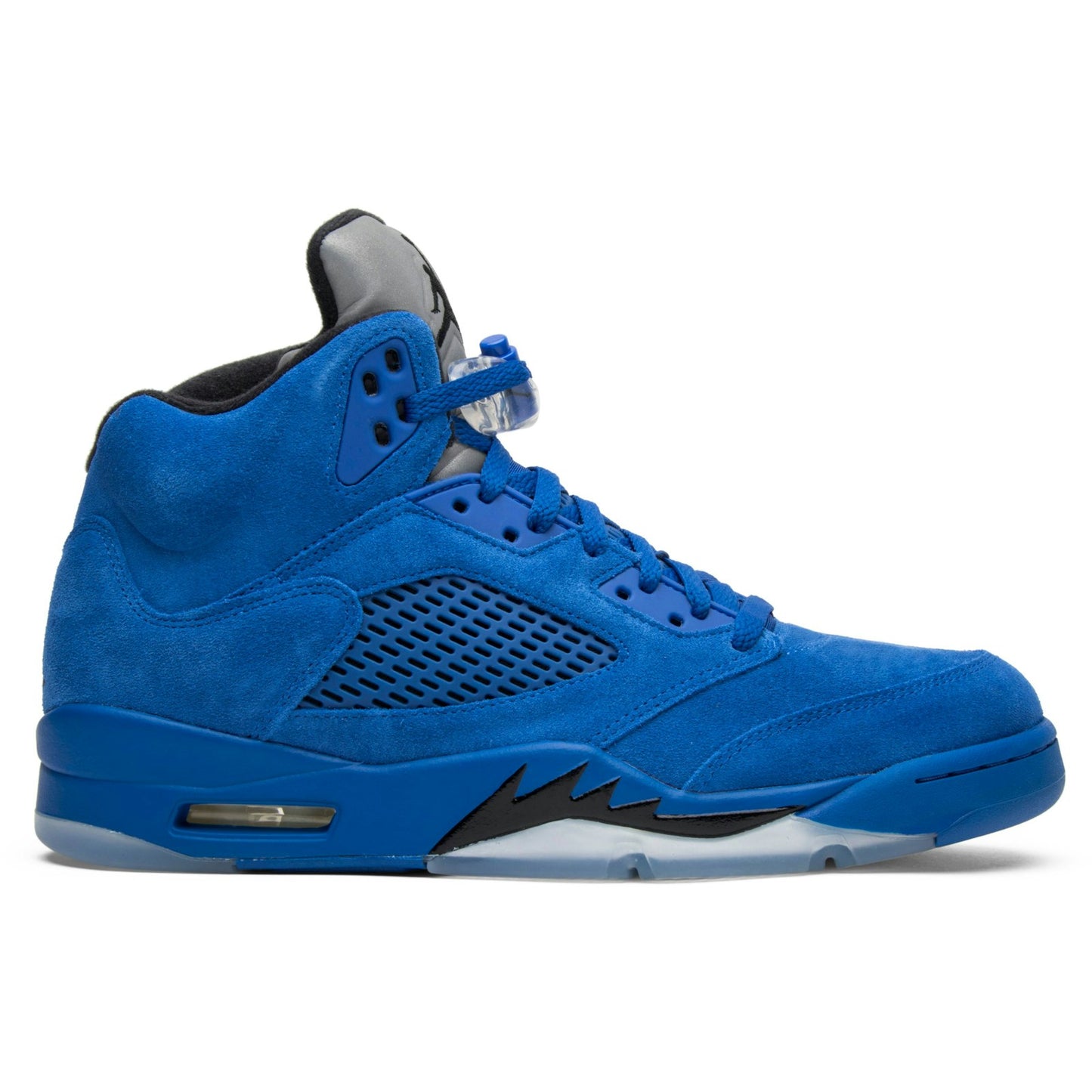 Custom Air Jordan 5 Retro ‘Blue Suede’ Sneakers