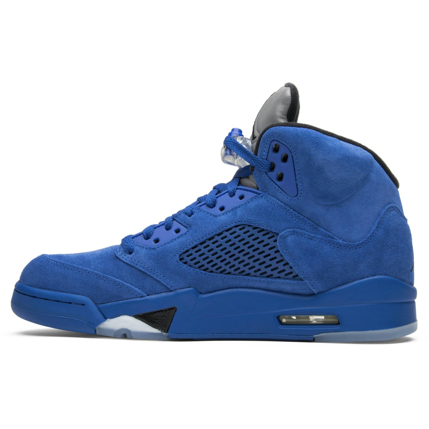 Custom Air Jordan 5 Retro ‘Blue Suede’ Sneakers