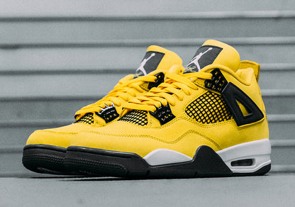 Custom Air Jordan 4 Retro ‘Lightning’ Sneakers