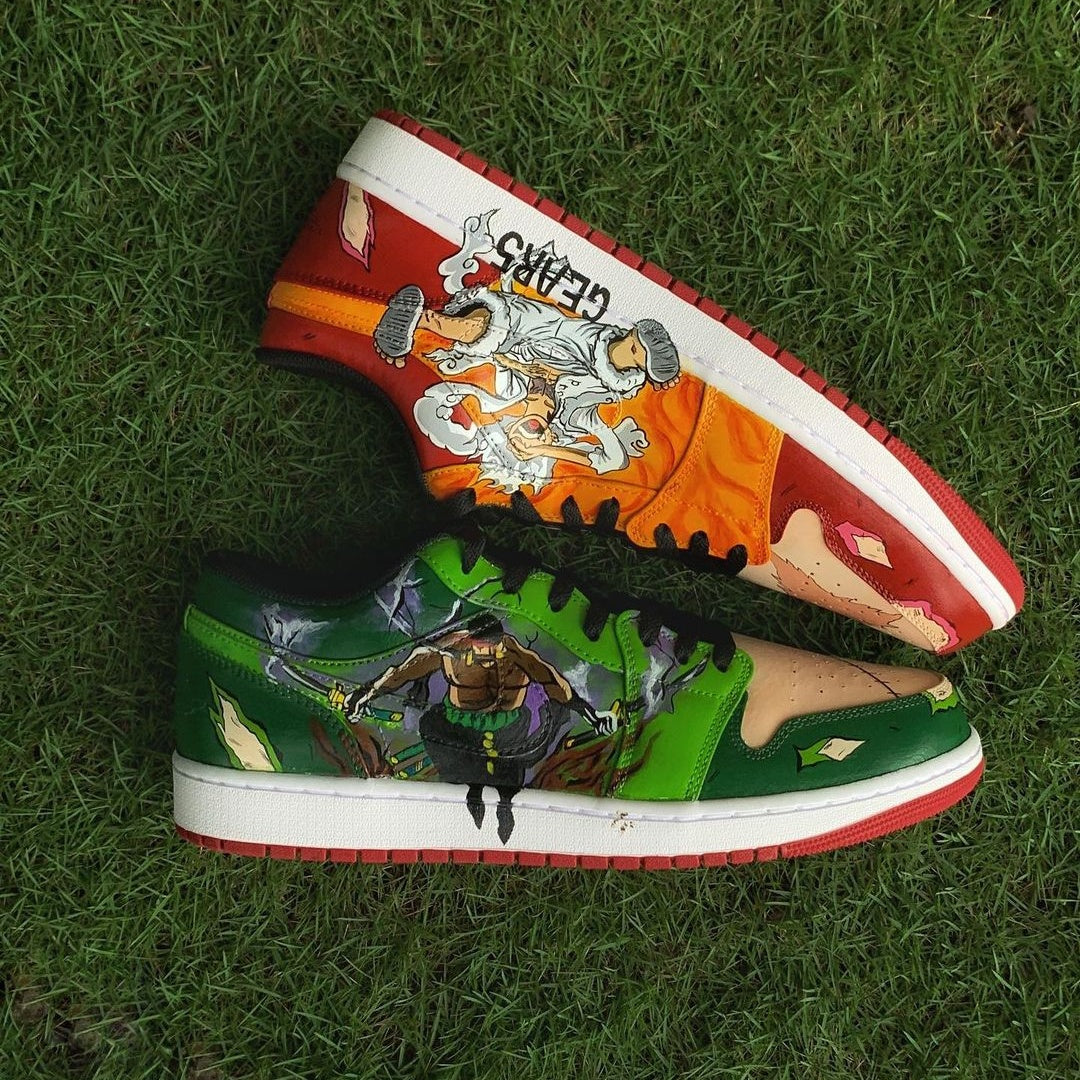 Custom Air Jordan Lows x One Piece