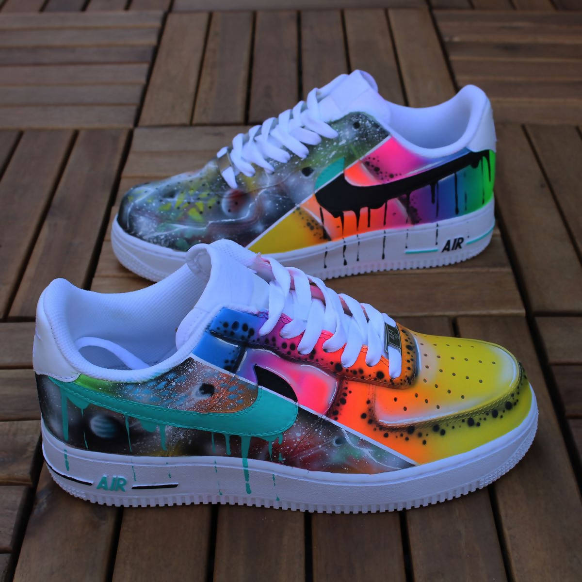 '2 in 1 - Universe & Neon Flash' Custom Air Force 1  0 reviews